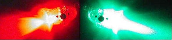 bite alarm - Pendolino a LED rosso - verde